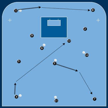 Blå Passa Mottagning Basketbollen