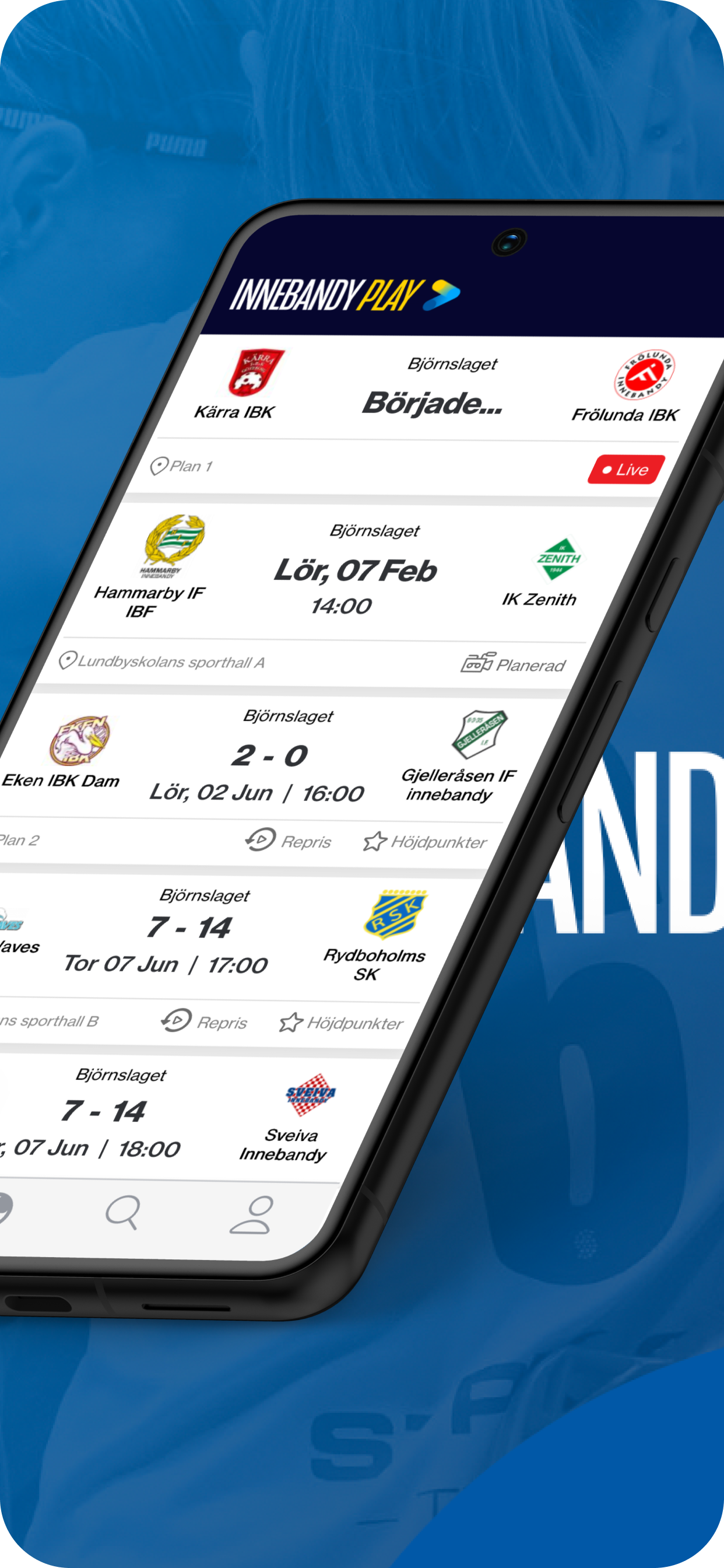 3.6.5 Display Innebandyplay Appen 250901