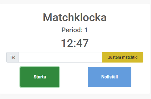 Matchklocka Mittibis